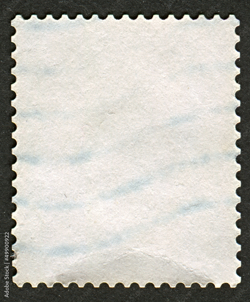 Fototapeta premium The reverse side of a postage stamp.