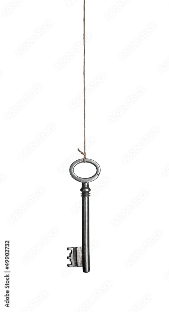 Hanging Old Silver Key Hanging Old Silver Key