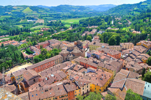 Panoramic view of Brisighella. Emilia-Romagna. Italy. photo