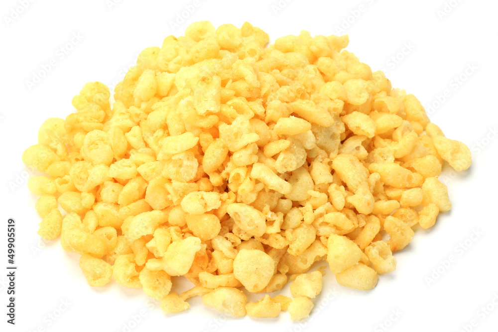 bits of fried tempura batter bits of fried tempura batter
