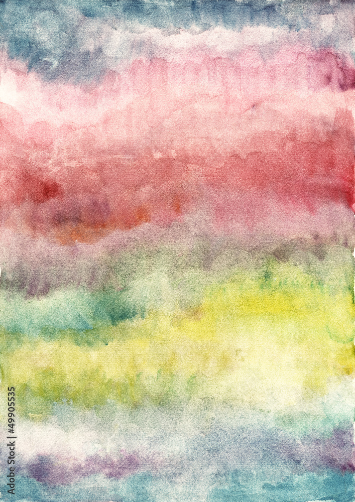 Abstract color background from watercolor