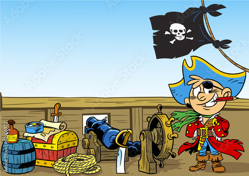 funny young pirate