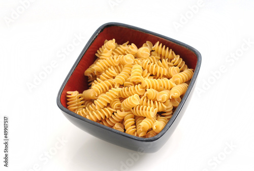 Pasta in bowl photo