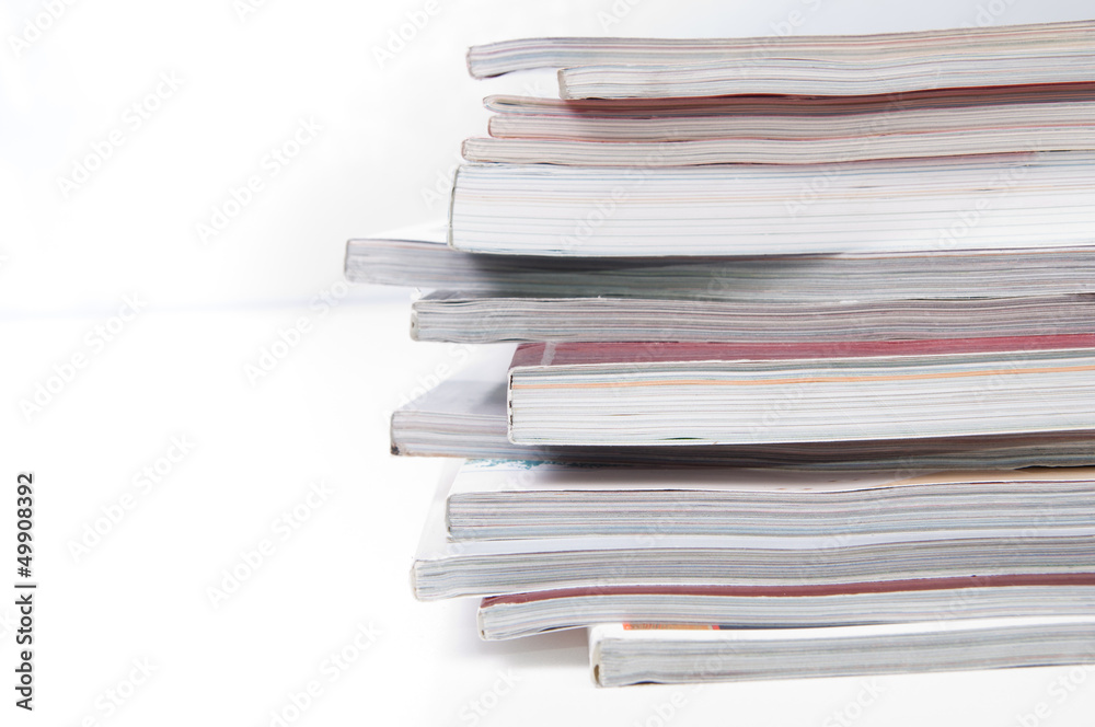 Stack of magazines