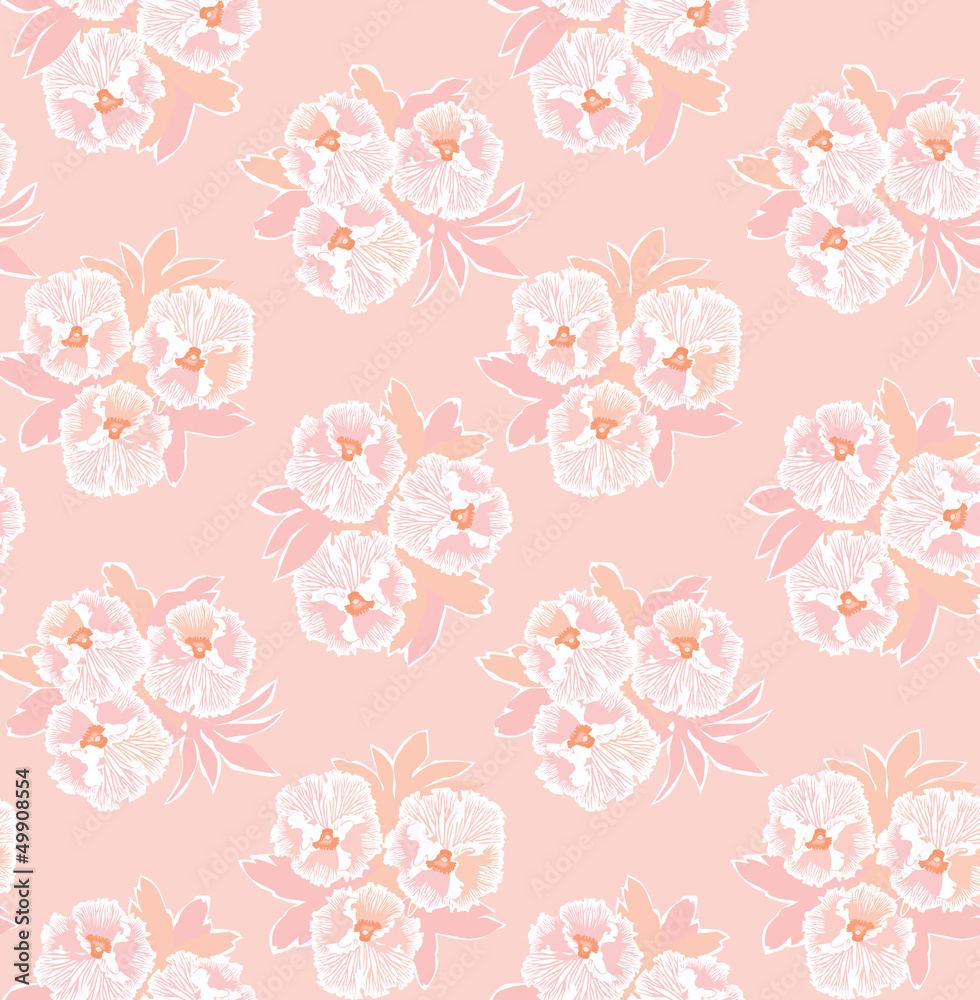 floral seamless pattern. gentle flowers. Flourish background