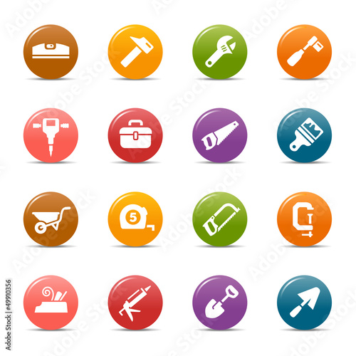 Colored Dots - Tools and Construction icons