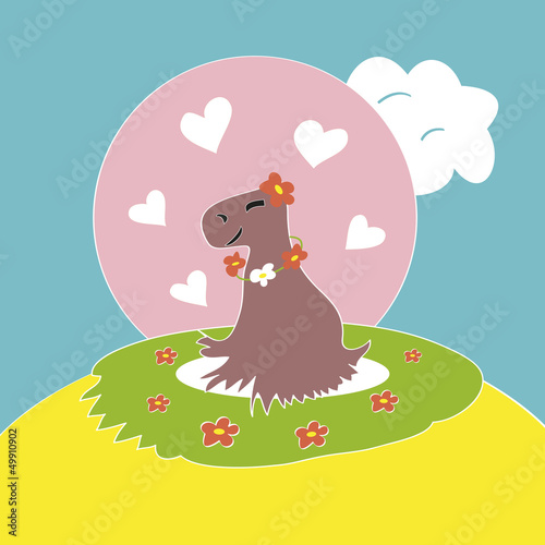 Capybara in Love