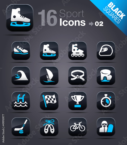 Black Squares -  Sport icons