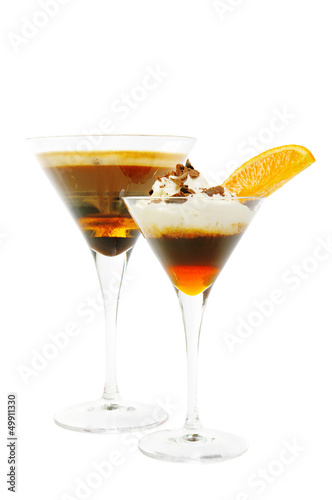 Group of coffee cocktails