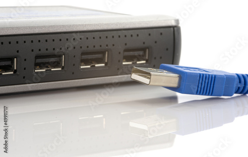 usb connection with hub