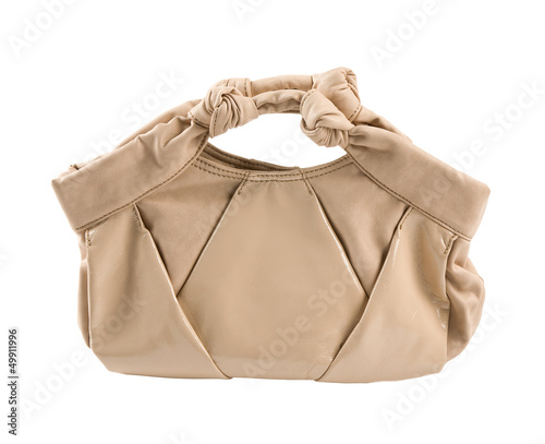 Nude leather purse