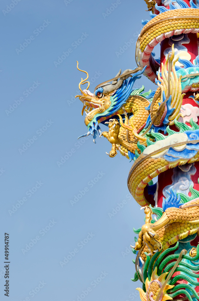 Obraz premium dragon and sky