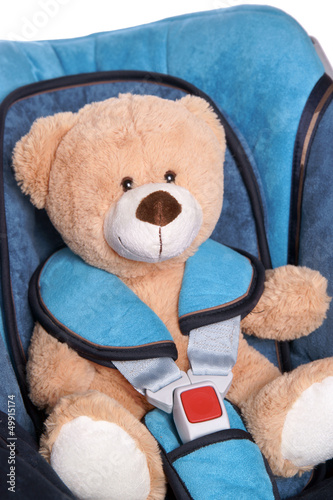 Teddy im Kindersitz