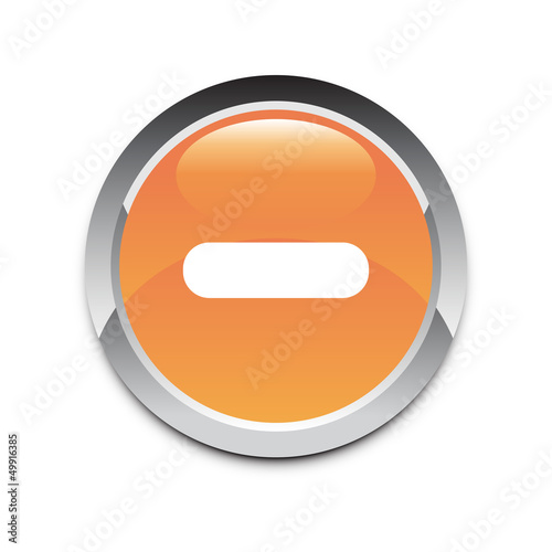 Web icon Minus Orange