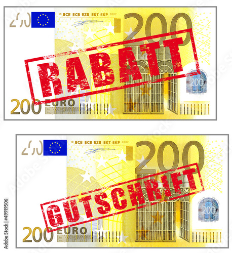 Wallpaper Mural 200 Euro Geldscheine mit Stempel Torontodigital.ca