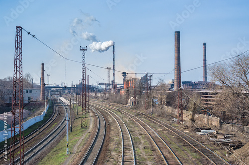 Industrial landscape in central Ukraine.