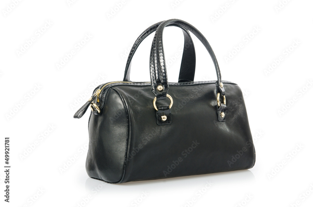Nice elegant woman bag isolated on the white Nice elegant woman bag isolated on the white