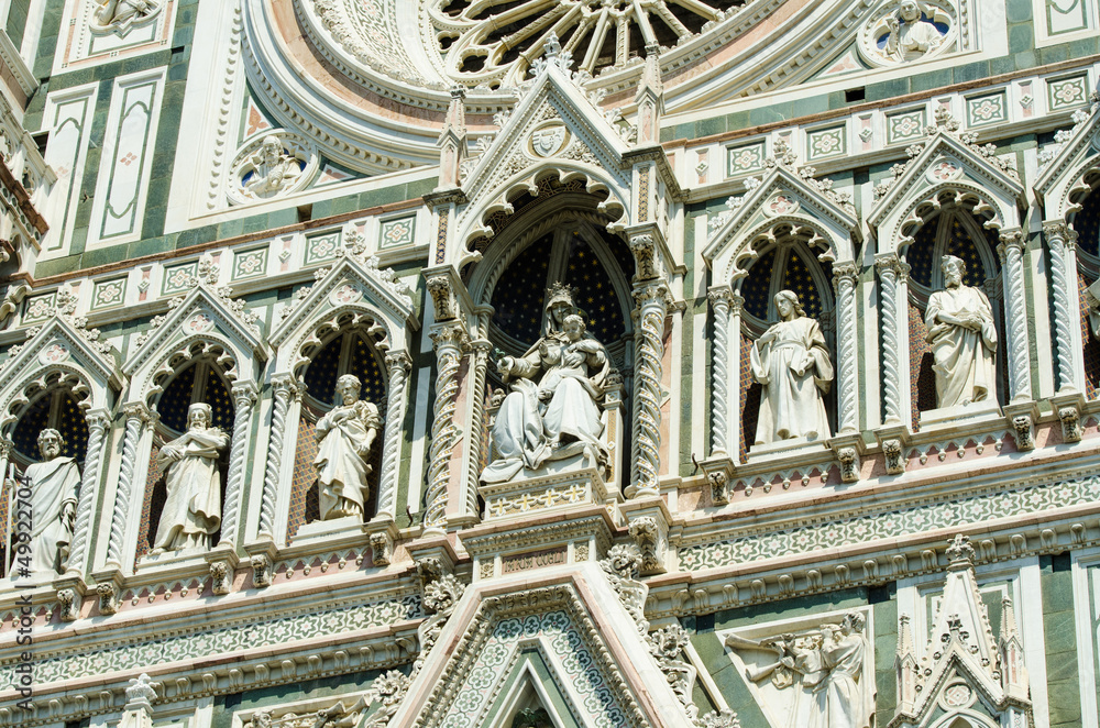 Elements  architecture of cathedral in Florence