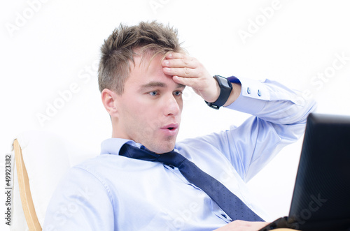 Shocked business man