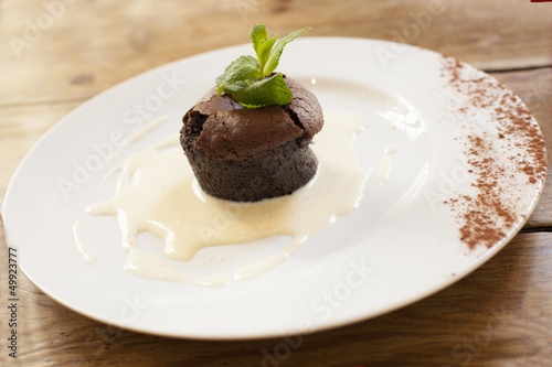 Billede på lærred Fondant au chocolat