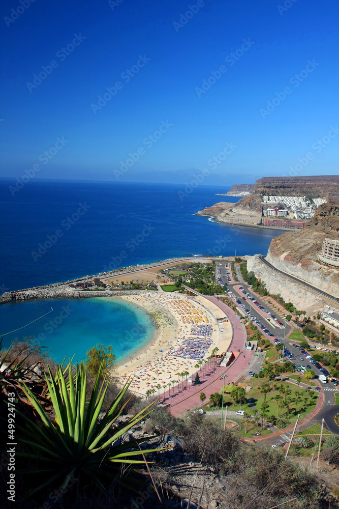 Puerto Rico, amazing scape on coastline , Gran Canaria, Spain