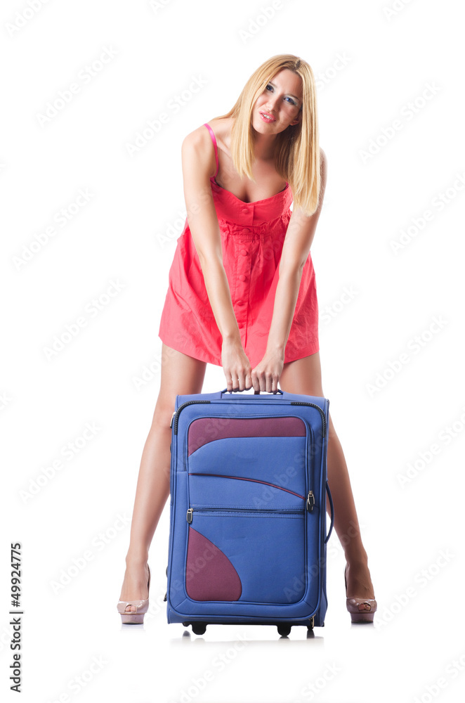 Attrative woman ready for summer vacation Attrative woman ready for summer vacation