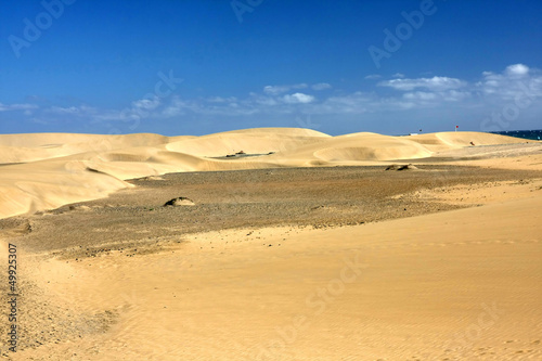 Desert  Dunas de Maspalomas  in Gran Canaria island Spain