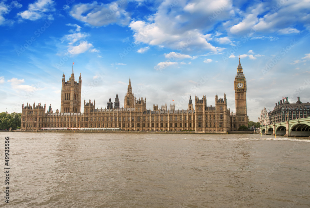 Houses of Parliament, Westminster Palace - London gothic archite Houses of Parliament, Westminster Palace - London gothic archite