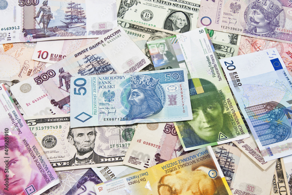 Waluty międzynarodowe - obrazy, fototapety, plakaty 