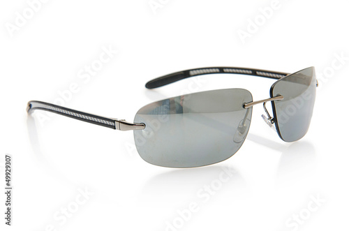 Elegant sunglasses isolated on the white