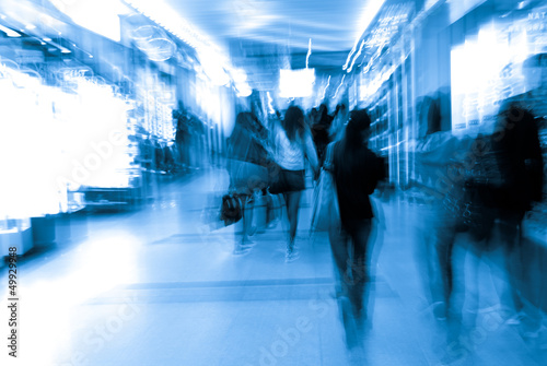 city business people crowd abstract