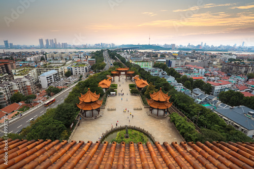 Photography wuhan city panorama