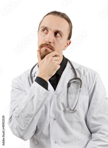 doctor thinking over smth © sinelyov