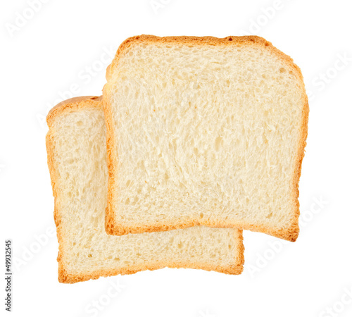 two fresh slices of bread