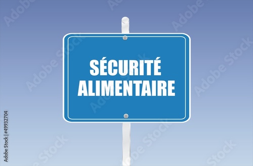 panneau sécurité alimentaire
