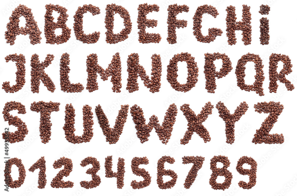 Alphabet of coffee Alphabet of coffee