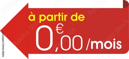 étiquette fléche prix