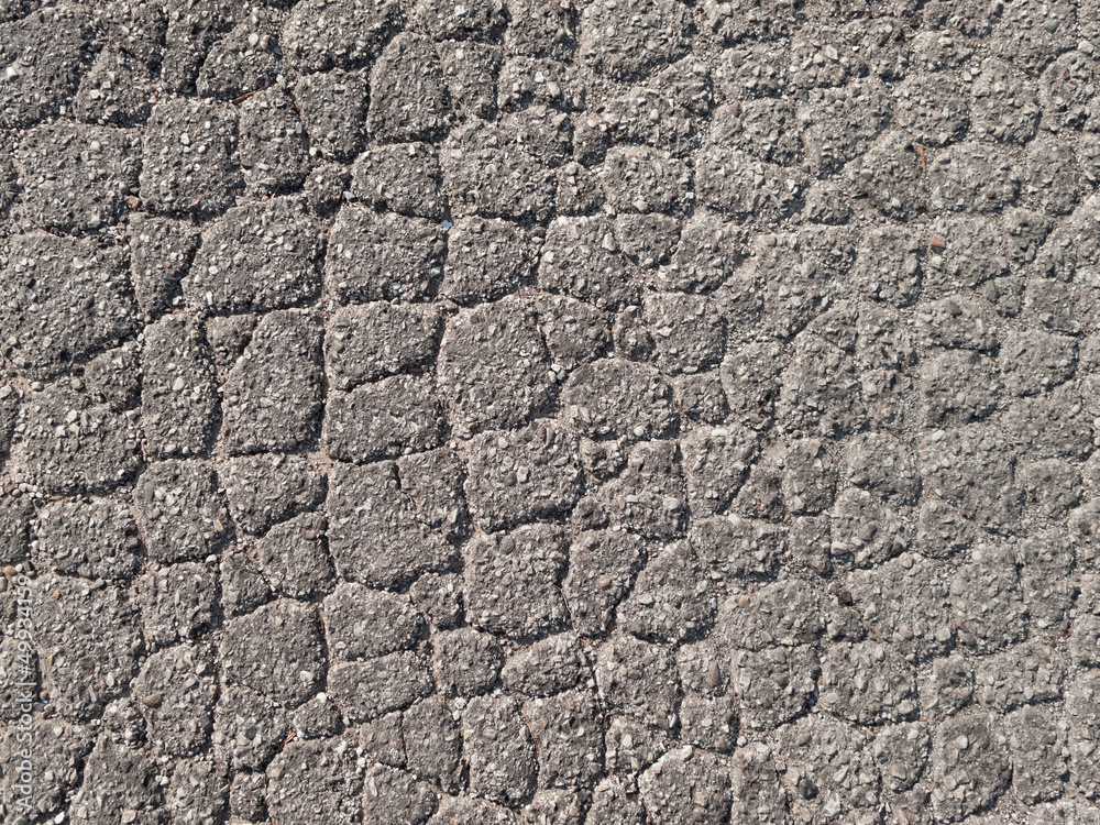 Detail of the weathered and chapped road surface Detail of the weathered and chapped road surface