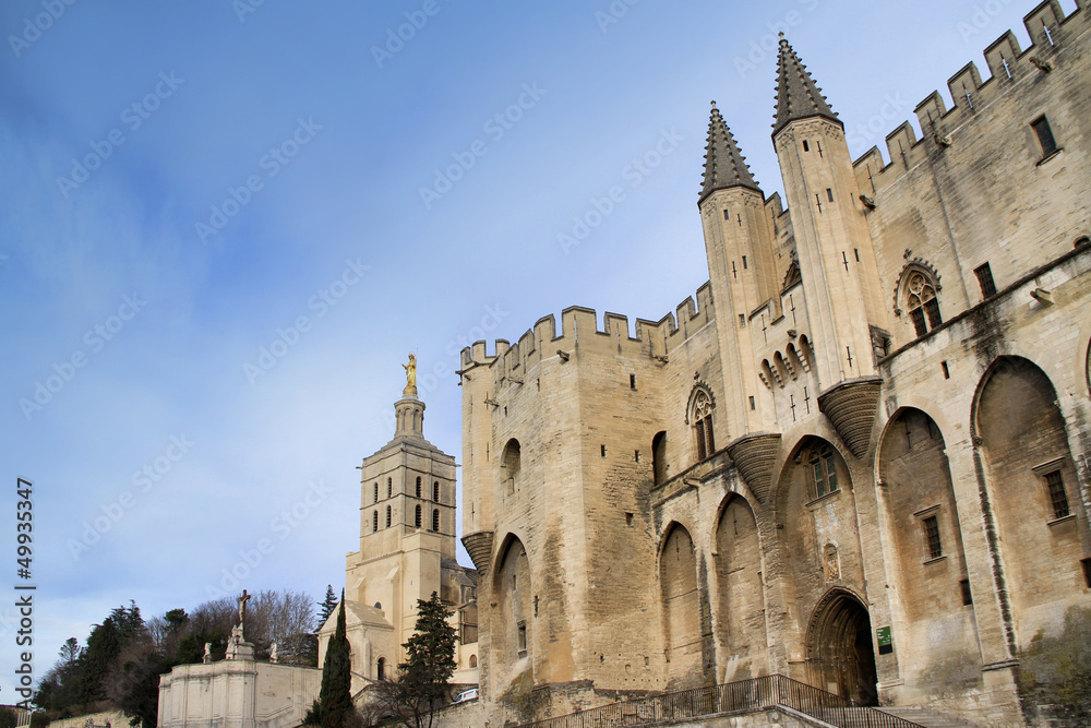 The Popes' Palace in Avignon, France