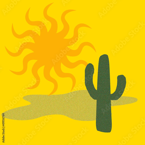 desert cactus hot