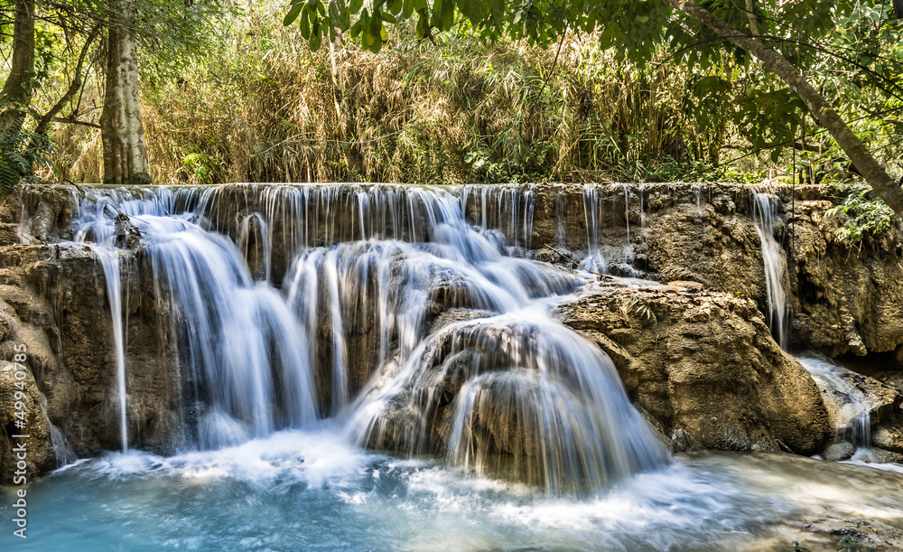 Kuang Si Falls - Waterfalls at Luang Prabang, Laos Kuang Si Falls - Waterfalls at Luang Prabang, Laos