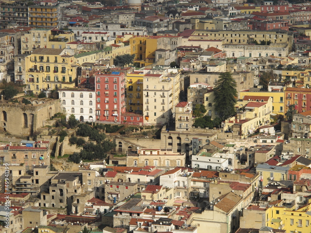 Naples landscape from Maschio Angioino (Angioino Castle)