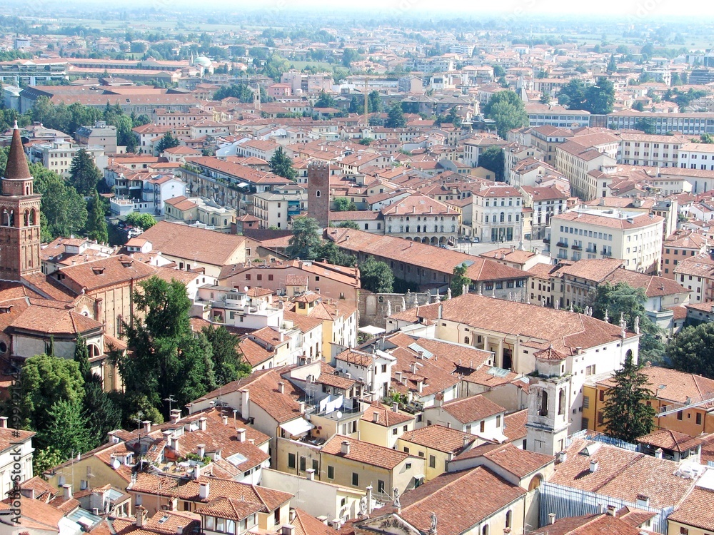 aerial view of the rooftops