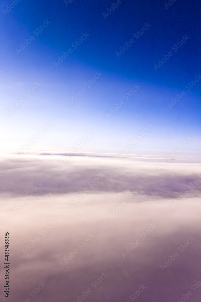 Aerial view from an airplane / Aerial view
