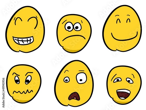Smileys set - cartoon emoticons