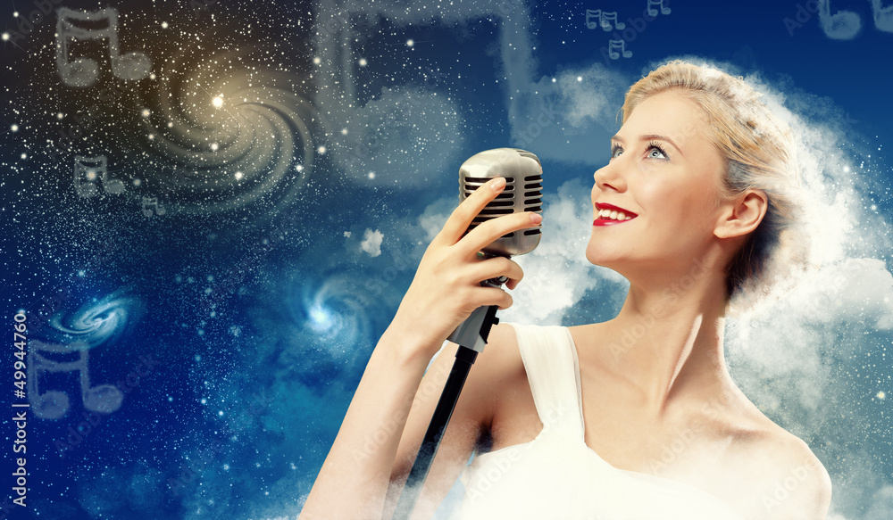 Image of female singer Image of female singer