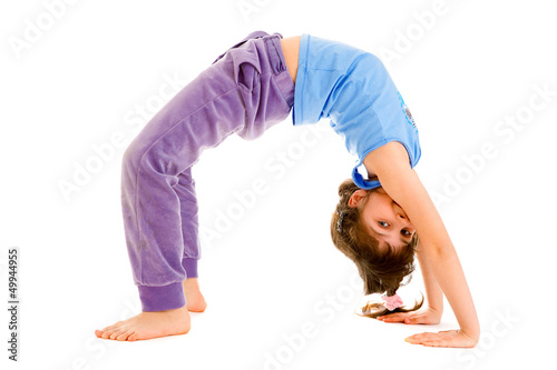 girl  gymnast , isolated