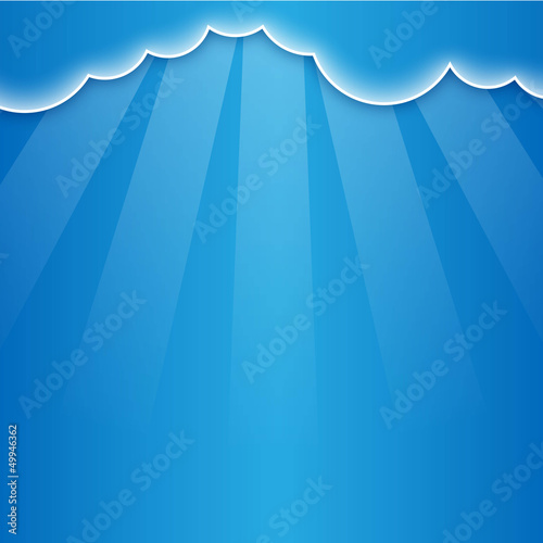 Fondo con nubes y rayos