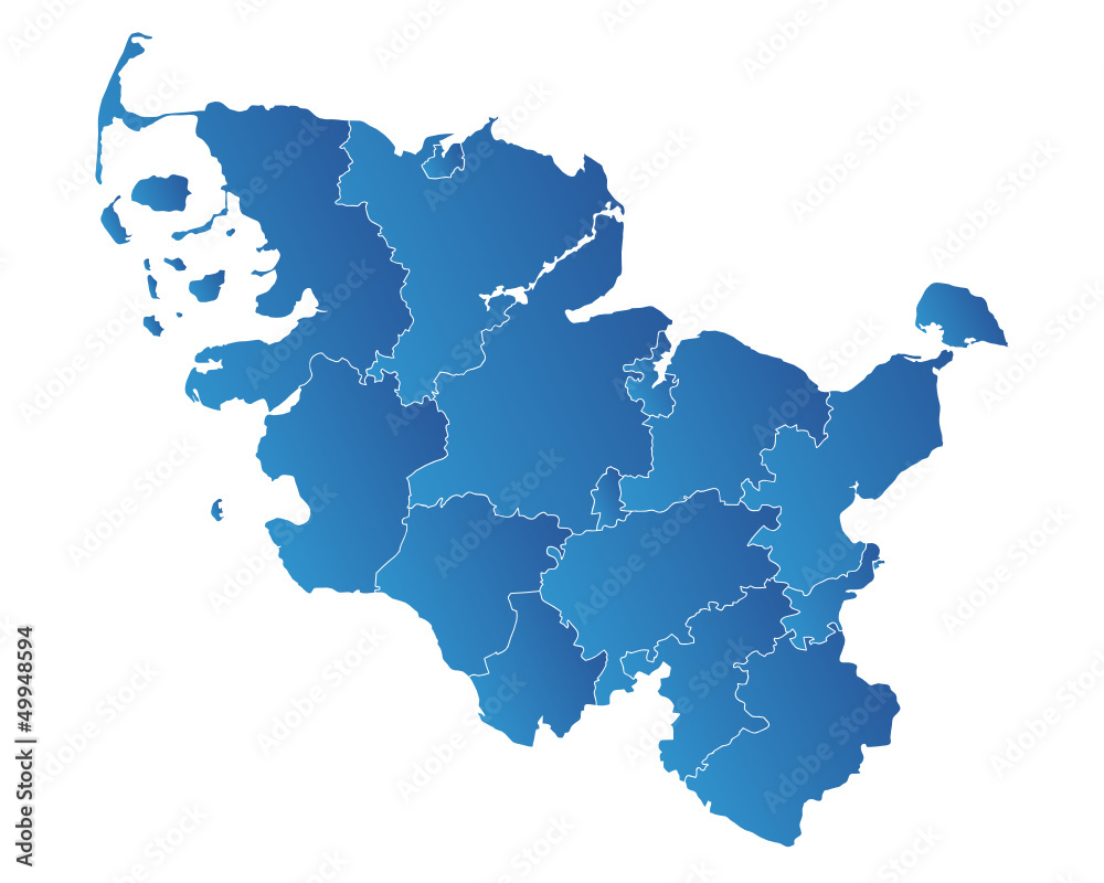 Schleswig Holstein Karte Adobe Stock