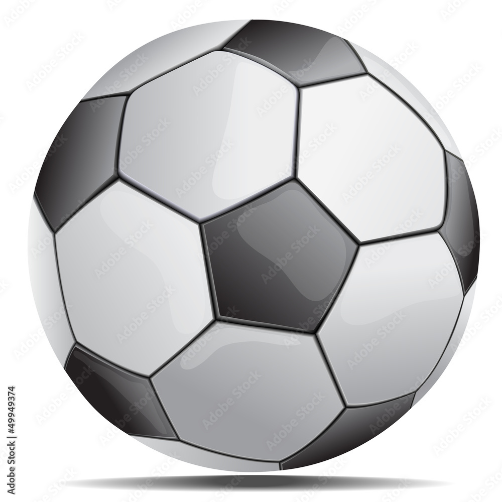 Naklejka piłka nożna - ilustracja wektorowa